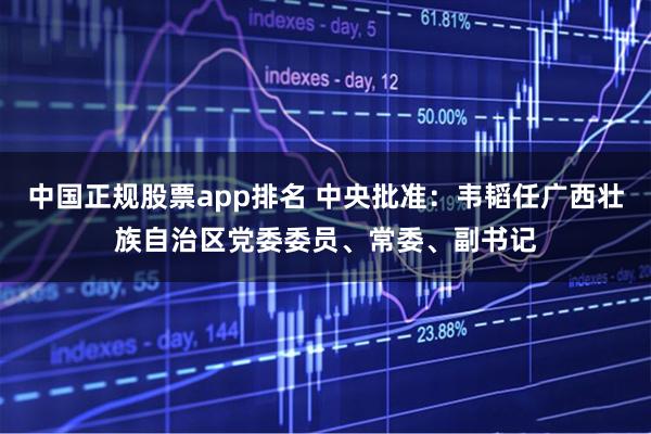 中国正规股票app排名 中央批准：韦韬任广西壮族自治区党委委员、常委、副书记